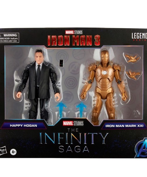 Marvel Legends Series 6-inch Happy Hogan and Iron Man Mark 21