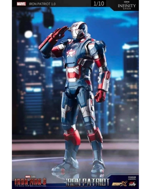 ZD Toys Iron Man - Iron man 3 (III) War Machine/Iron Patriot Action Figure ( No Light Up Function )