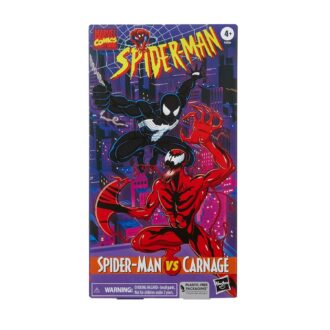 Marvel Legends Spider-Man The Animated Series Retro Black Suit Symbiote vs Carnage